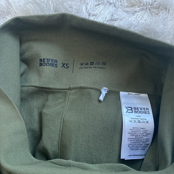 Army green Better Bodies tights. Xs - Picture 4 of 4
